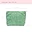PAZIMIIK Makeup Bag Large Zipper Corduroy Make Up Pouch for Purse Travel Canvas Cosmetic Organizer for Women Brush Storage,Green