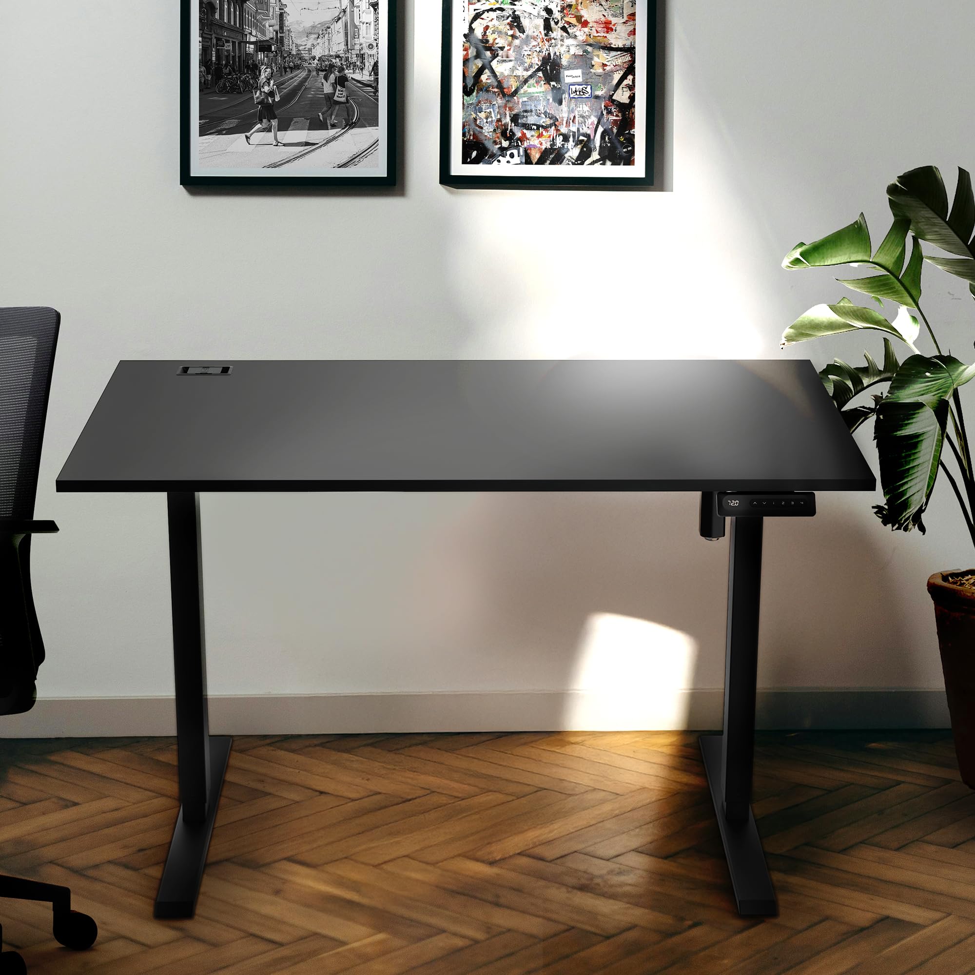 Yaasa Desk Lite 100x60cm, Premium-Schreibtisch elektrisch höhenverstellbar | Elektrisch höhenverstellbarer Schreibtisch für Büro, Automatikfahrt, verschiedene Größe und Farben, 5 Jahre Garantie