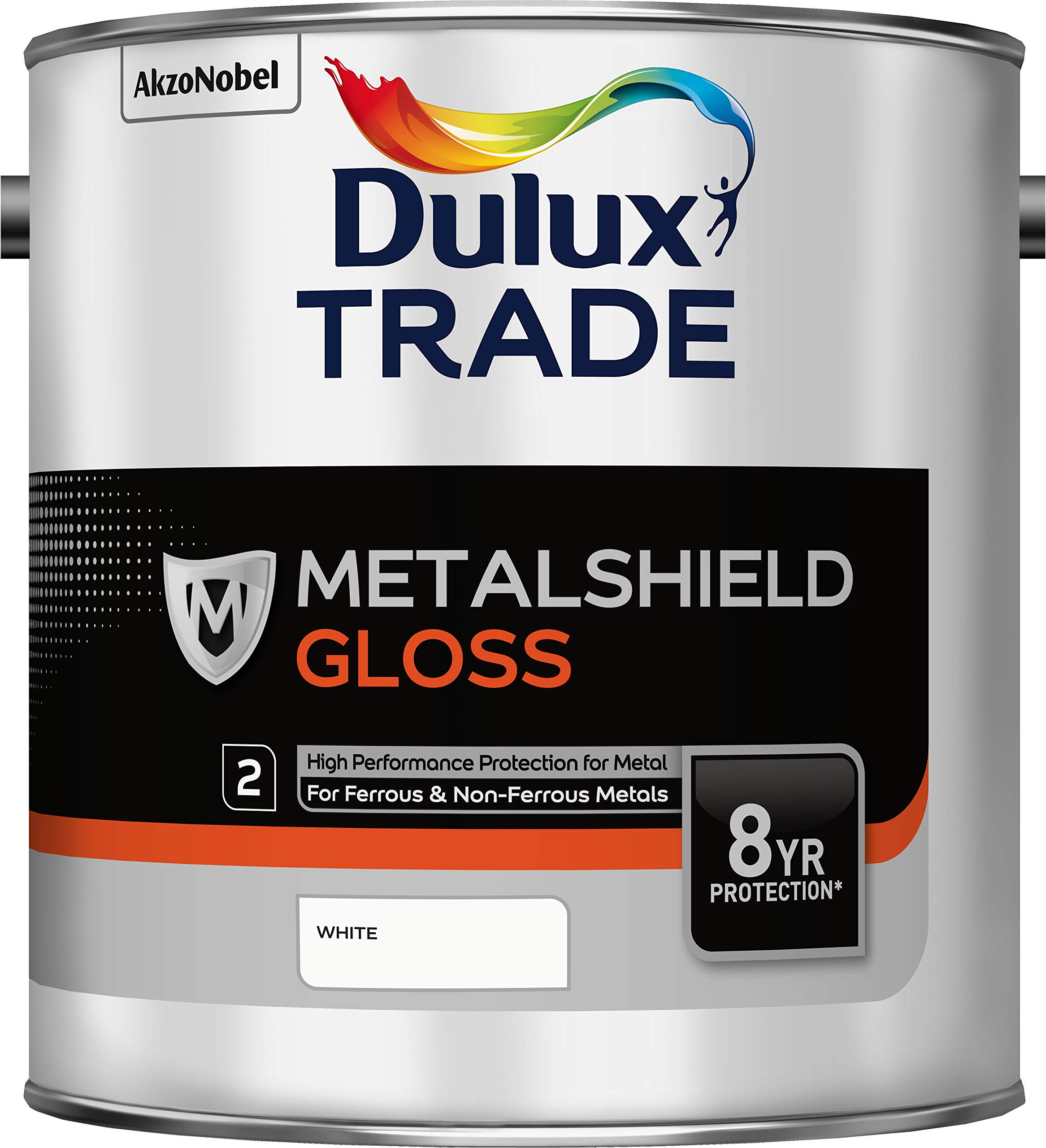 Dulux Trade Metalshield Gloss White 2.5L 5010212570418