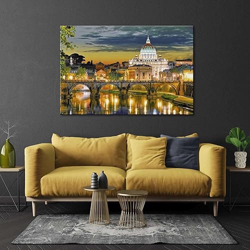 Miniatura 4 de Startonight Lienzo decorativo para pared, Roma Italia, pintura decorativa para sala de estar, 32 x 48 pulgadas