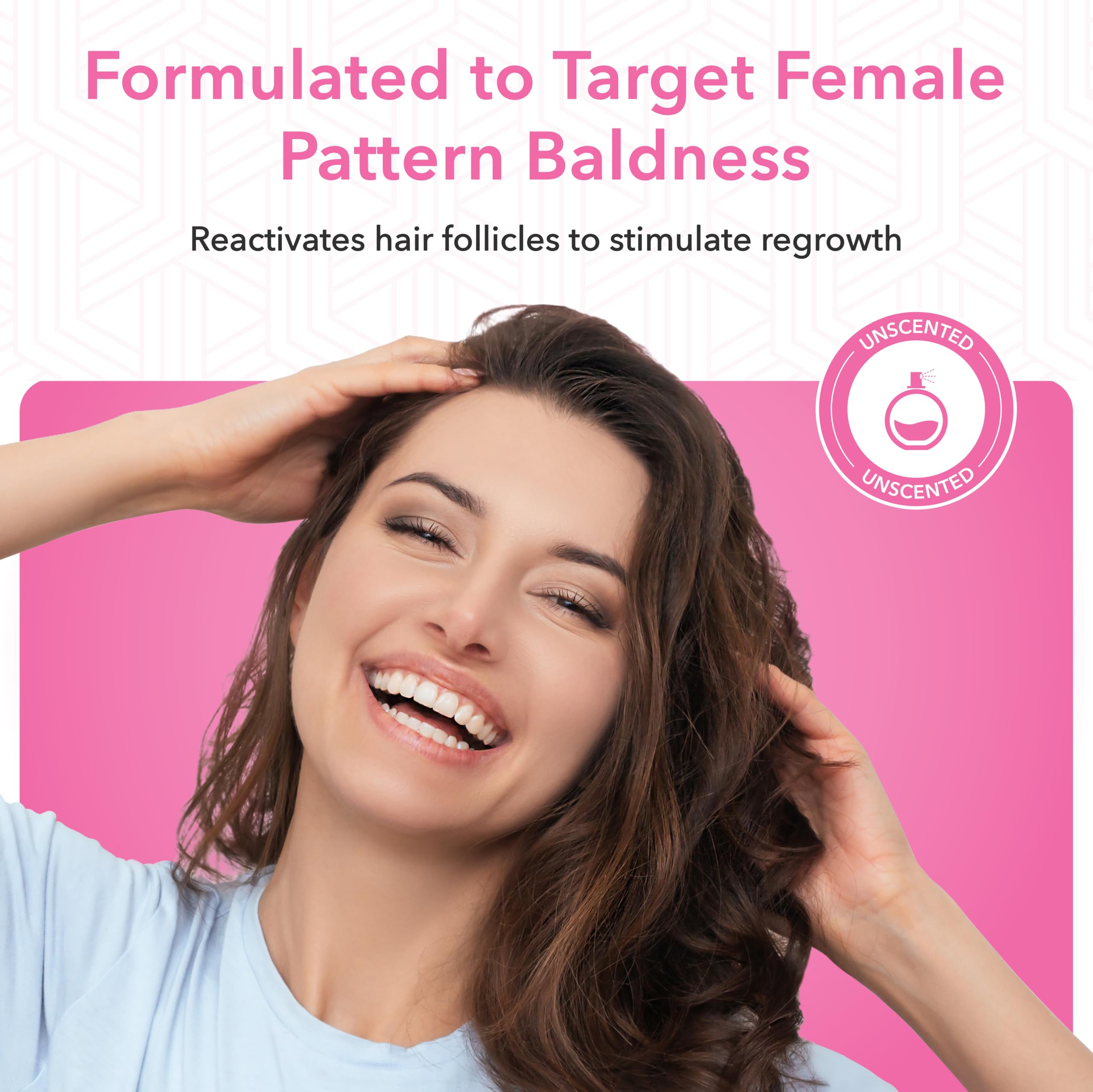 Minoxidil Foam for Women 5% Percent - Women's Hair Growth Treatment for Her - Topical Foaming Minoxidil for Women - Great for Hair Regrowth and Reduce Hair Loss - 6 Pack as 6 Month Supply