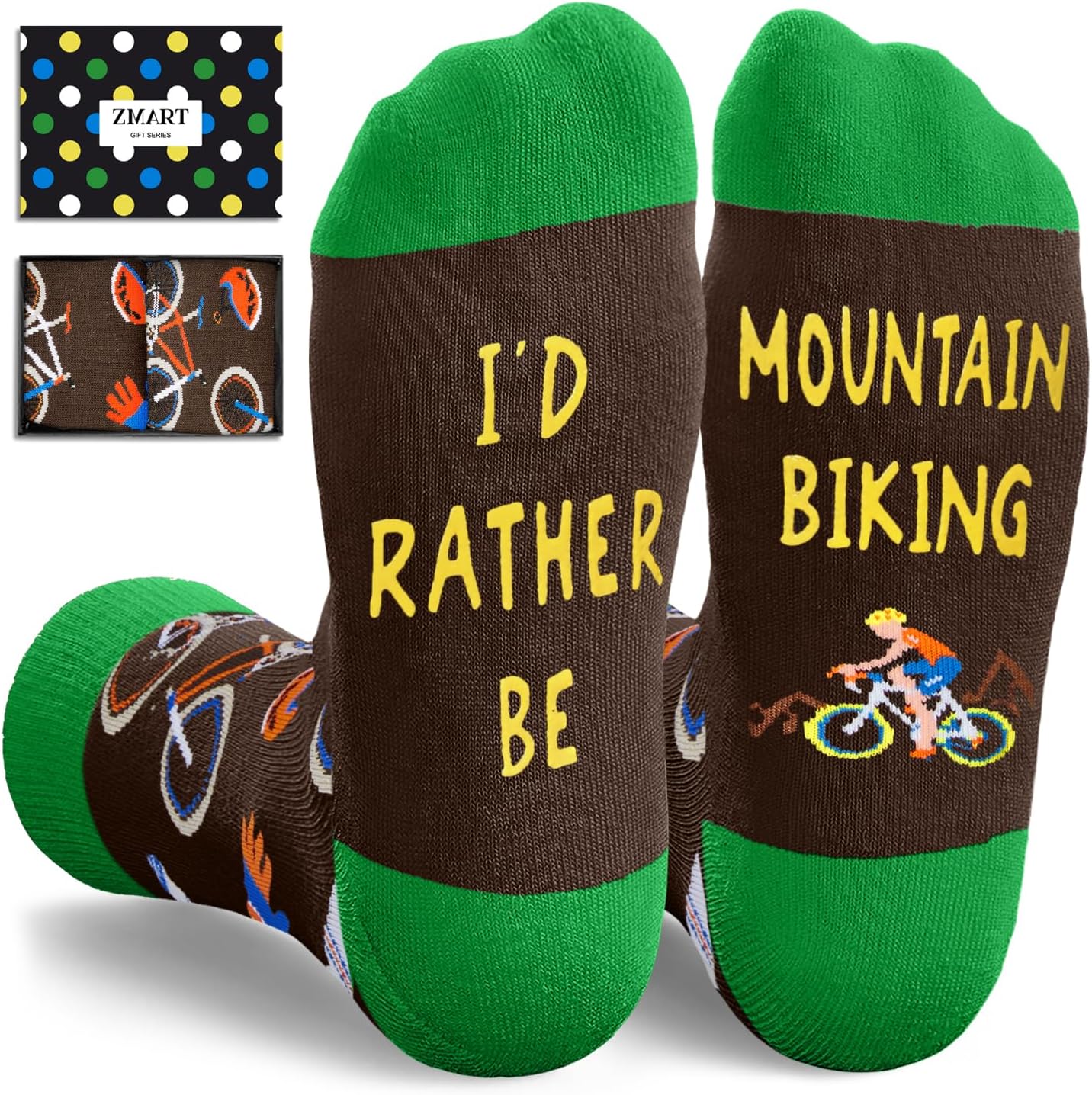 Zmart Funny Transportation Gifts - Race Car Train Motorcycle Tractor Bike Socks for Adult