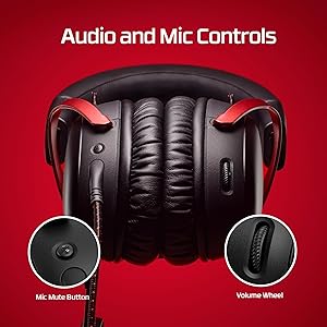 HyperX Cloud III Wired Gaming Headset, PC, PS5, Xbox Series X|S, Angled 53mm Drivers, DTS Spatial Audio, Memory Foam, Durable Frame, Ultra-Clear 10mm Mic, USB-C, USB-A, 3.5mm Black/Red