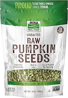 NOW Foods, Pumpkin Seeds, Raw and Unsalted, Essential Fatty Acids, Rich ...