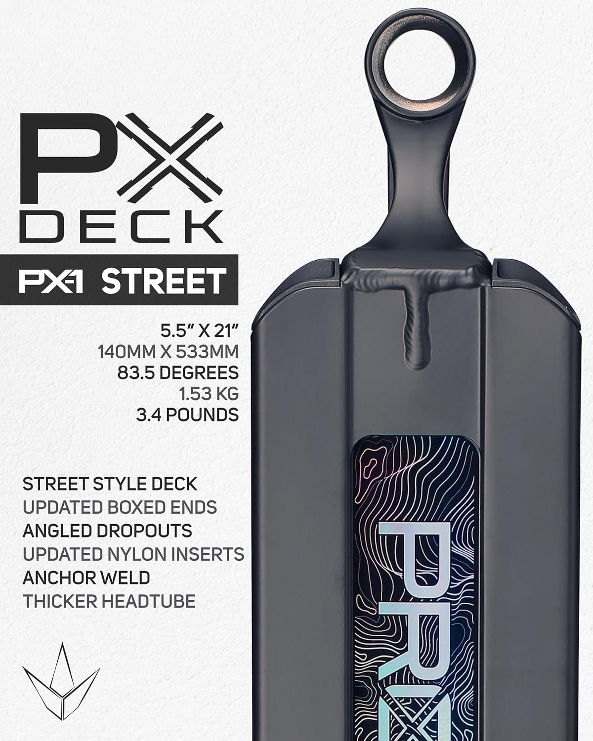 Envyscooters PX Deck - 3 Sizes for Park & Street Stunt Scooter Decks