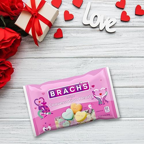 Miniatura 7 de Brachs - Corazones grandes de conversación dulces para el día de San Valentín caramelos duros con sabor a frutas recuerdos de fiesta paquete de 2 14