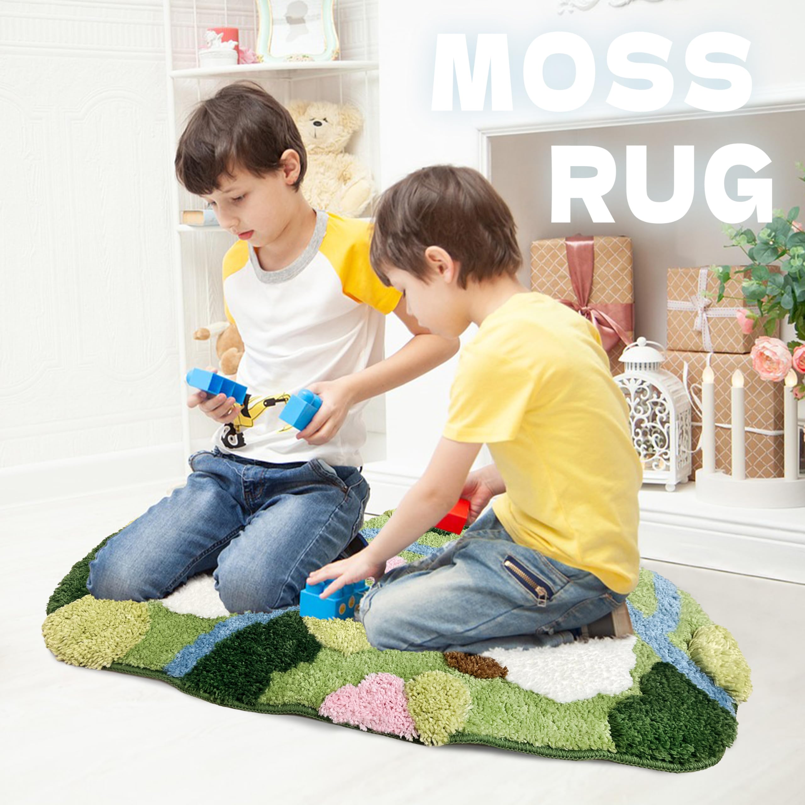 Amazon | qinhomeバスマット お風呂マット 超長毛足 足拭きマット 滑り