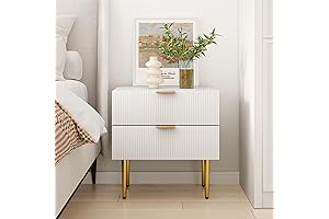 Semiocthome White Contemporary Nightstand