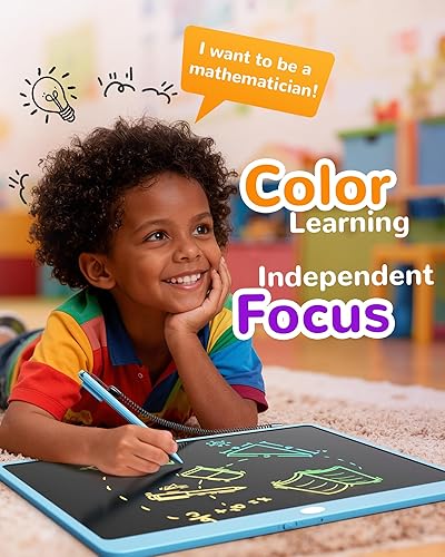 Miniatura 4 de KOKODI Tableta de escritura LCD, tableta de dibujo colorida de 16 pulgadas, almohadillas de dibujo electrónicas reutilizables borrables, juguete