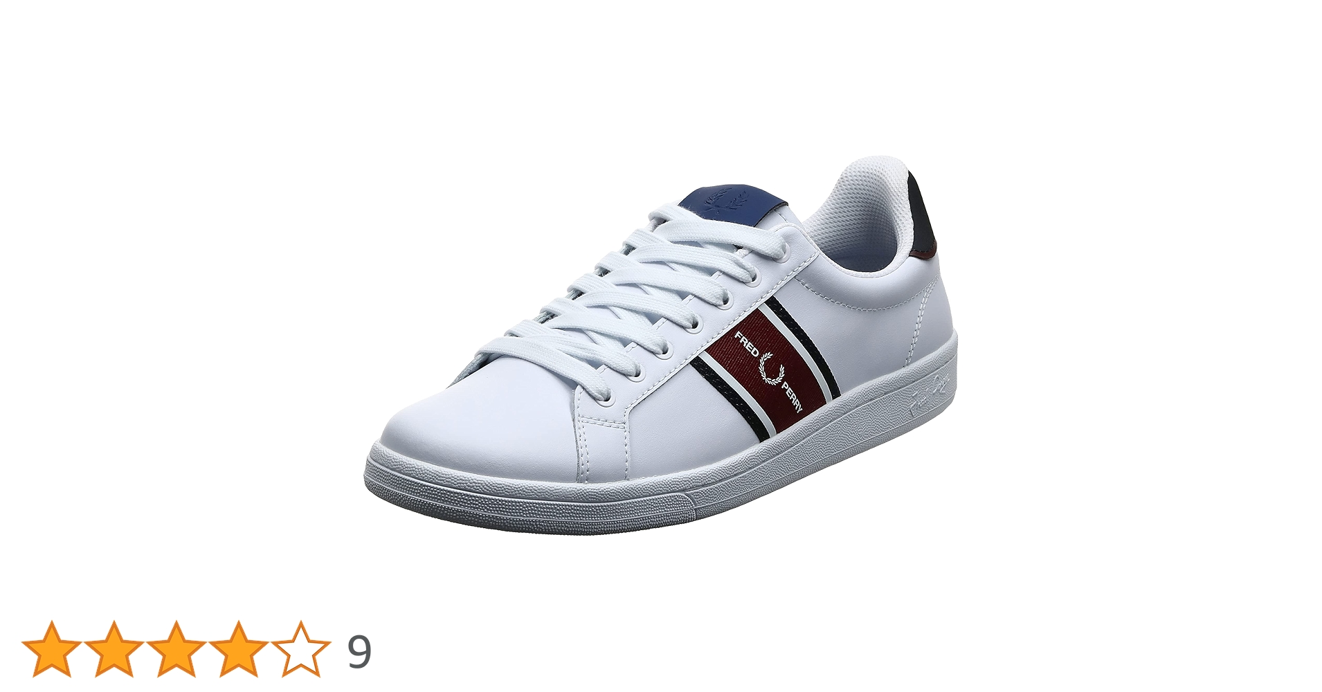 ❤︎SALE 20900→13500円 超美品FRED PERRY Fred Perry unisex B8301 Shoes, Color: WHITE, Size: WHITE EU: Buy