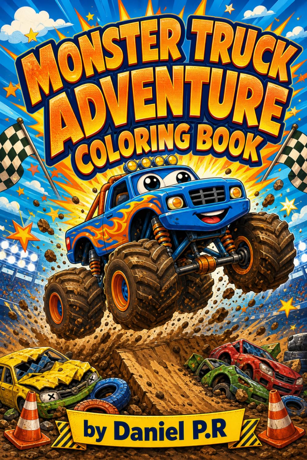 Monster Truck Adventure Coloring Book
