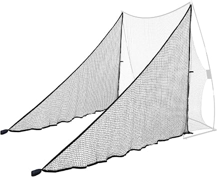 2PCS 7FT Height Shank Net Golf with Two Sandbags for Golf Hitting Nets Frame;Golf Practice Hitting Net Barrier Net for Golf, Baseball, Hockey, Soccer