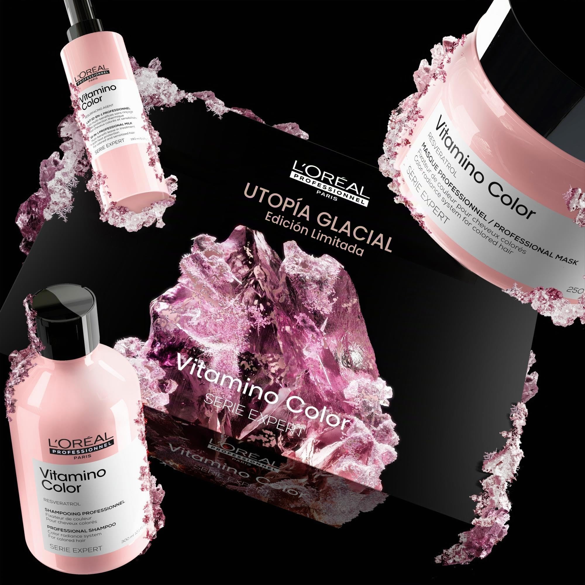 L'Oreal Professionnel Cofre Trio, Rutina Protector de Color para Cabellos Teñidos, Vitamino Color