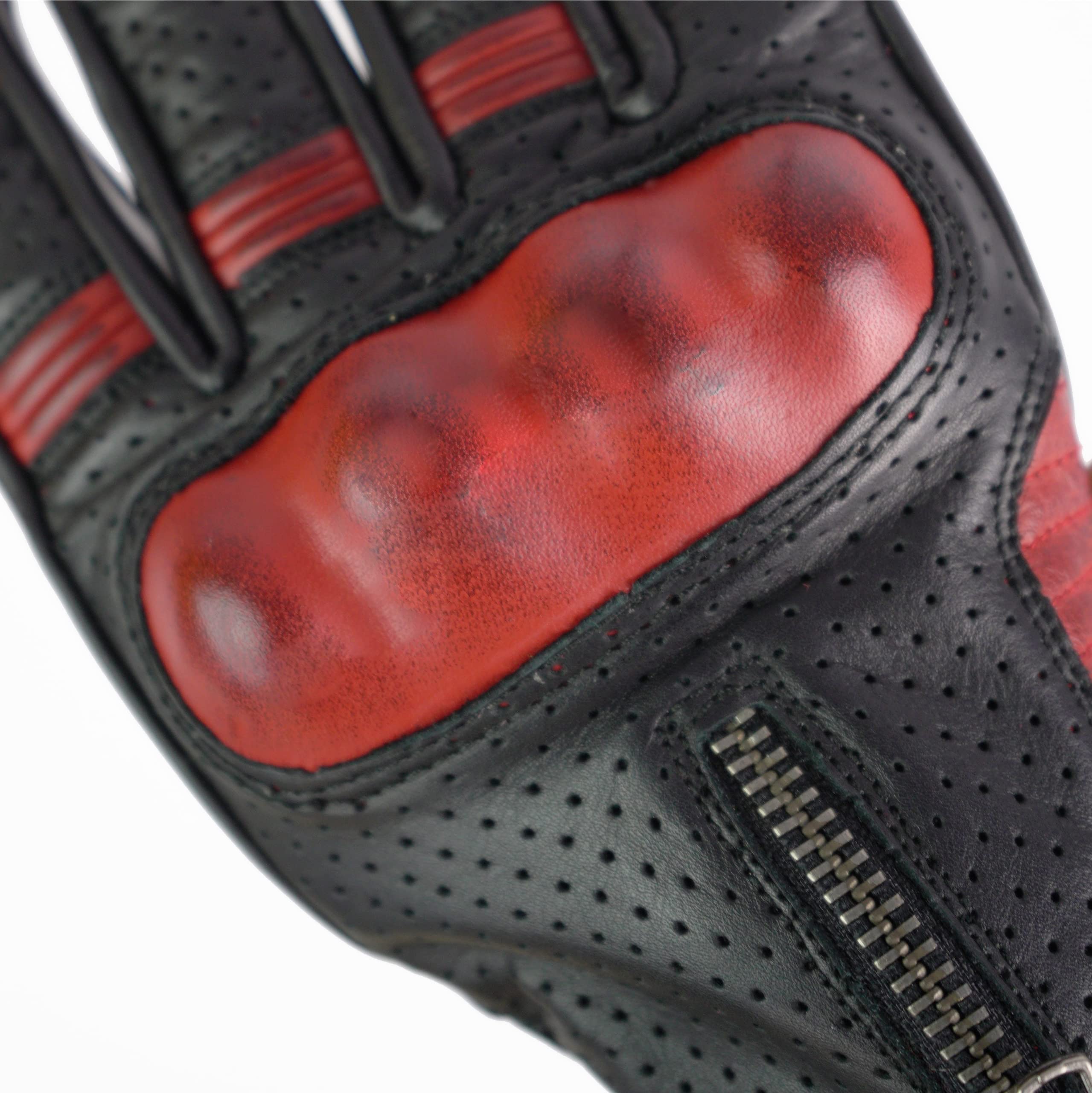 BY CITY | Guantes de Verano para Moto | Guantes de Piel de Chivo | Protecciones Rígidas en Nudillos | Zonas Acolchadas | Refuerzo Antiabrasión en la Palma | Transpirables