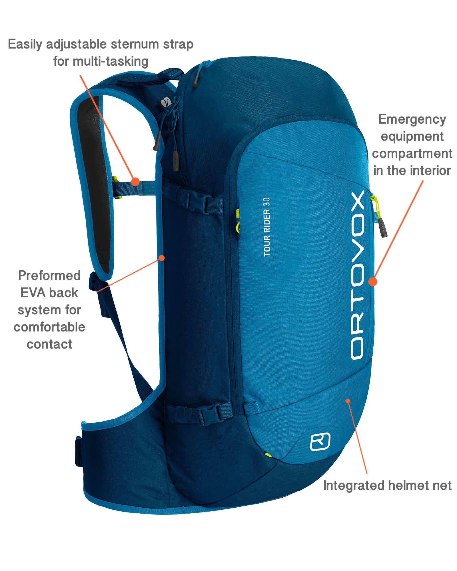 ORTOVOX Tour Rider 30 Zaino Unisex - Adulto
