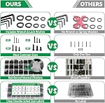 860Pcs M2 M3 M4 M5 Screw Assortment Kit, Bolts Screws Nuts Kit, Metric Hex Socket Button Head Cap Bolts, 10.9 Grade Alloy Steel Black Screws with Wrench for 3D Printer, Black Oxide