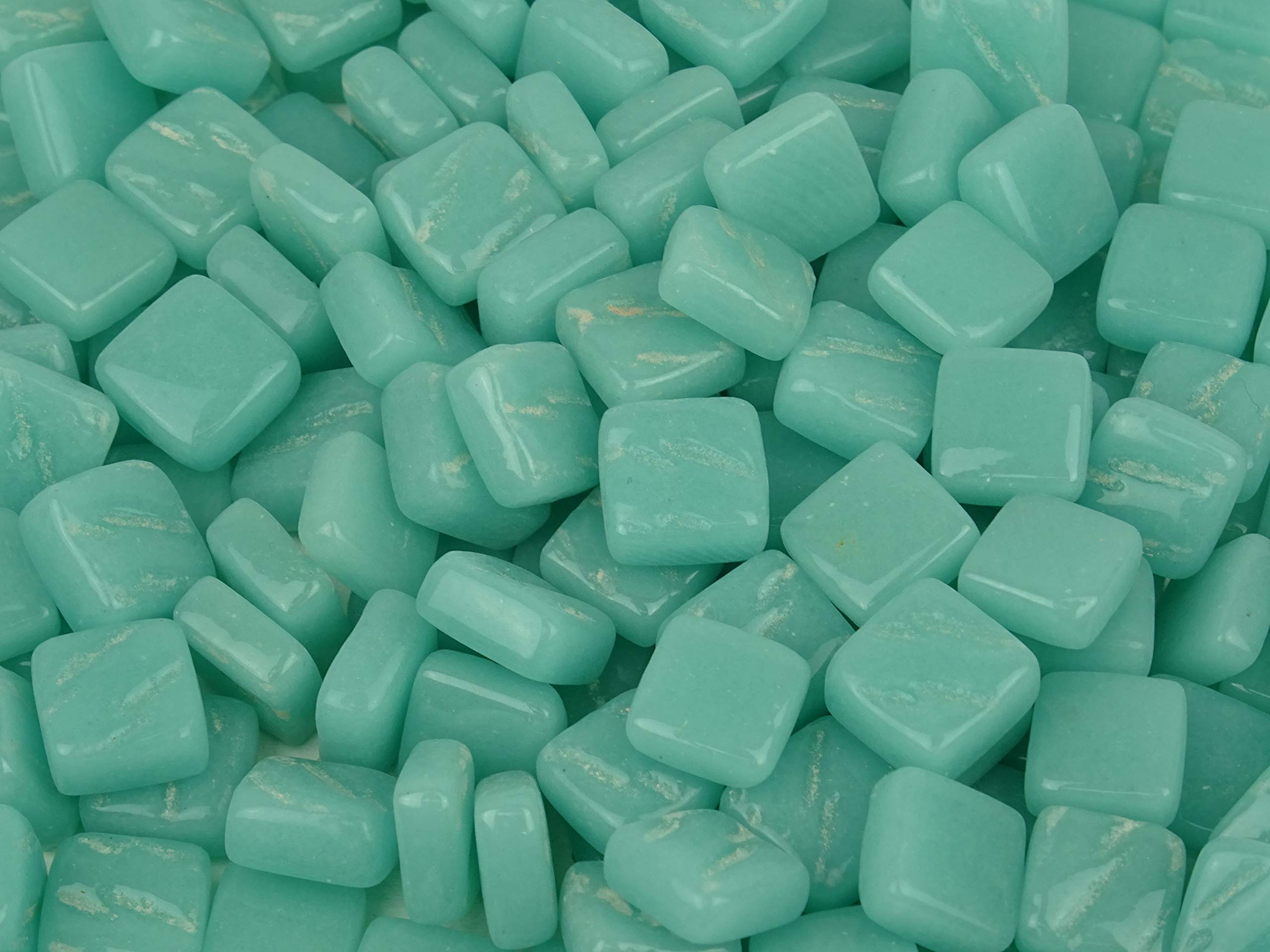 Ottoman Glass Micro Mosaic Tiles Pale Teal 100 Pack
