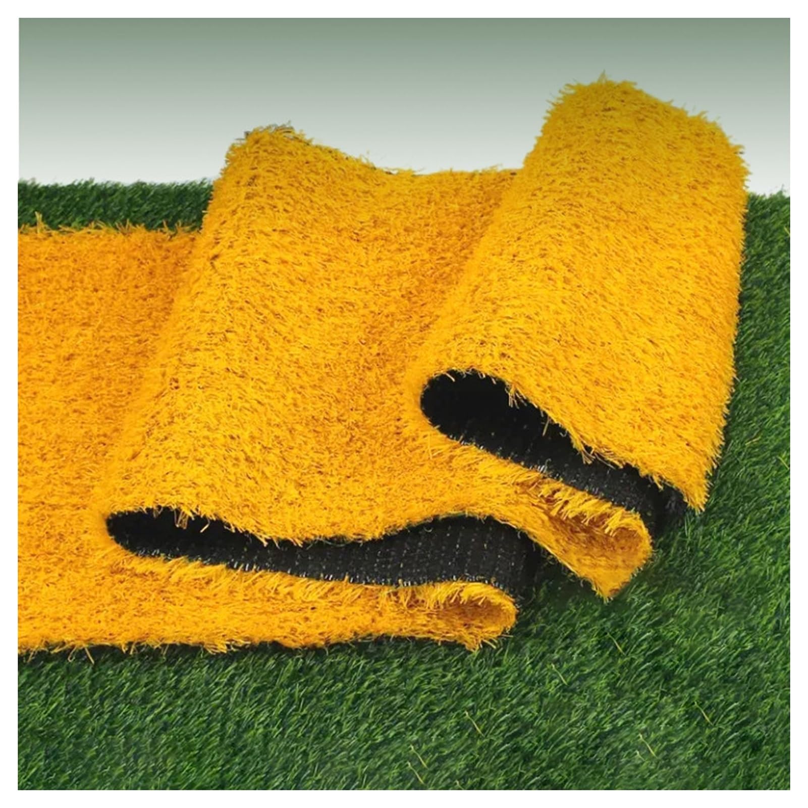 Tapis de gazon artificiel pour intérieur et extérieur, hauteur des poils de 30 mm avec trous de drainage, pelouse synthétique durable, gazon écologique
