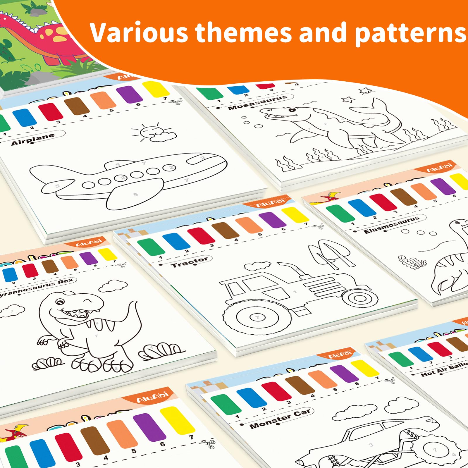 AluAbi Livres De Coloriage à L'eau Pour Enfants, Ensembles De