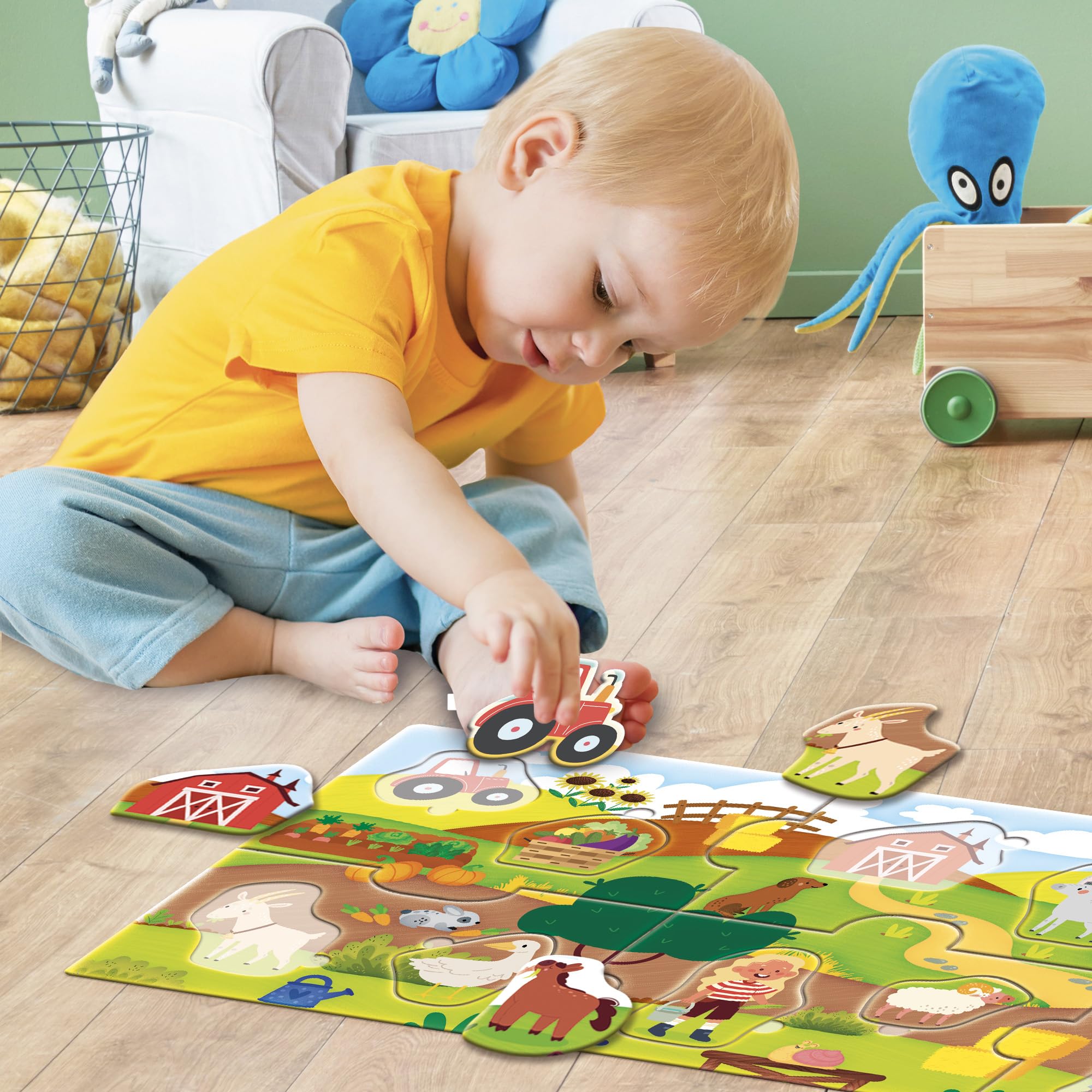 Amazon.com: Liscianigiochi - Carotina Baby Puzzle Panorama The