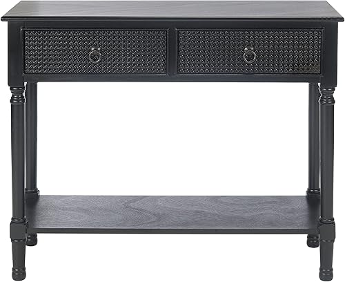 Miniatura 3 de Safavieh Home Collection Haines - Mesa consola con 2 cajones y estante inferior negro