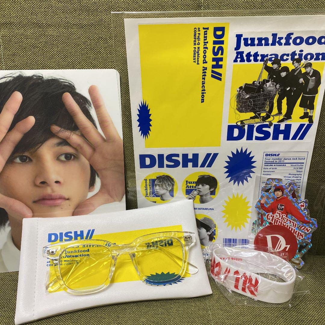 DISH//グッズまとめ売り CD タオル サングラス マスク 巾着 バッグ 
