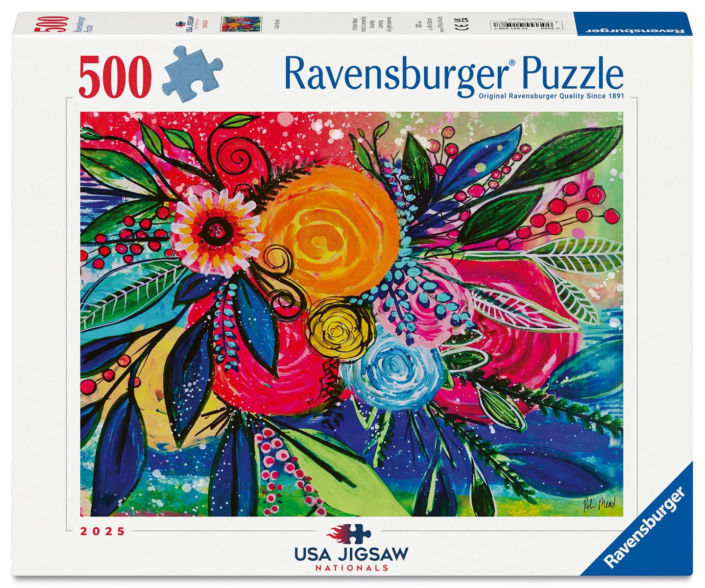 Ravensburger USA Jigsaw Nationals – Color Burst – 500-teiliges Puzzle – kühne und helle Naturszene – beruhigendes Puzzle-Erlebnis – ab 12 Jahren