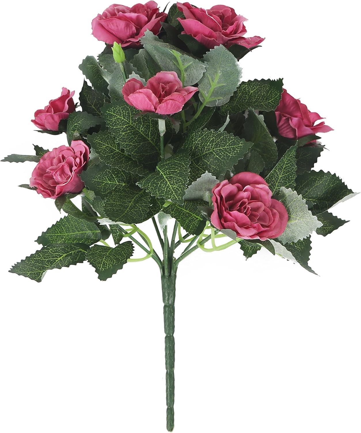 Closer2Nature Artificial 26cm Dusky Pink Rose Plug Plant, Faux Flowers
