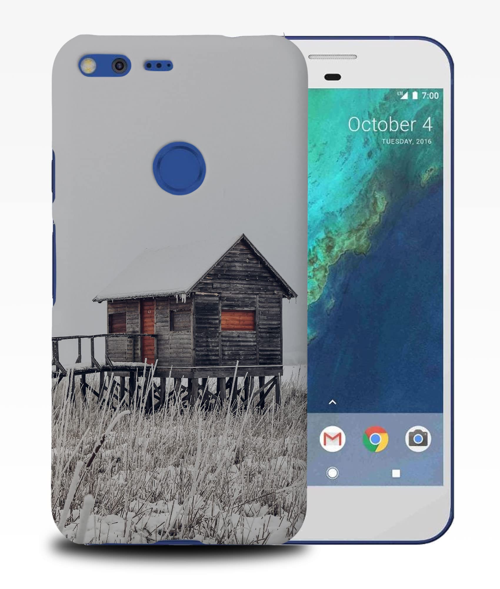 Small Cottage Wood House HUT Phone CASE Cover for Google Pixel XL