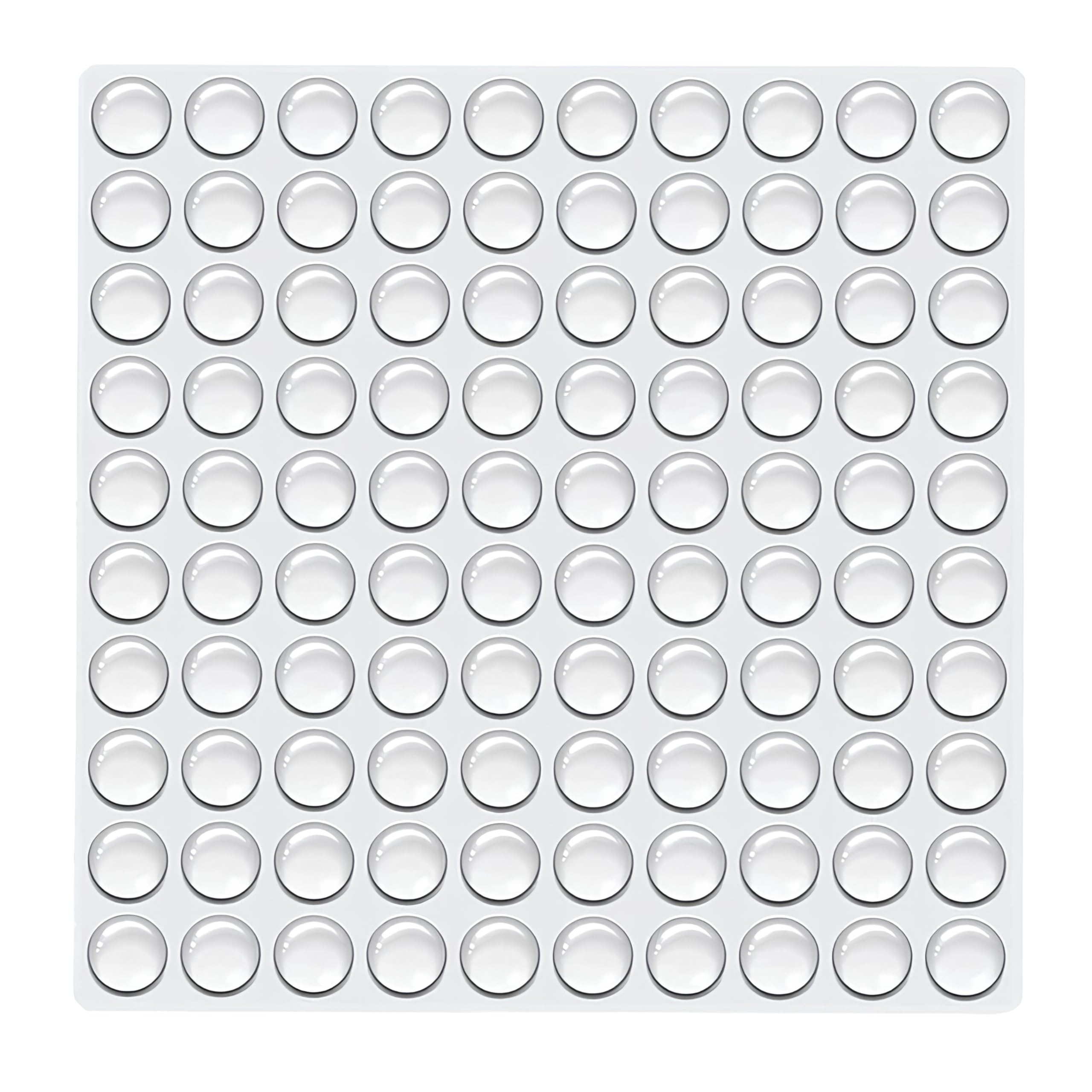 LAGRIK 100 Dots Clear Rubber Feet, nuoshen Adhesive Bumper Pads Sound Dampening Bumpers Self Stick Furniture Buffer Pads Transparent Silicone Pads for Furniture Glass Tables Door Protect-image-31