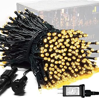 JMEXSUSS 250 LED Christmas Lights Outdoor, 91.5ft led String Lights Plug in