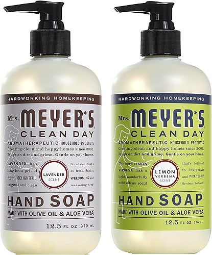 Miniatura 526 de Mrs. MEYER'S Variedad de jabón líquido para manos, 1 repuesto de bayas de ciruela, 1 jabón de manos de ciruela y bayas, 2