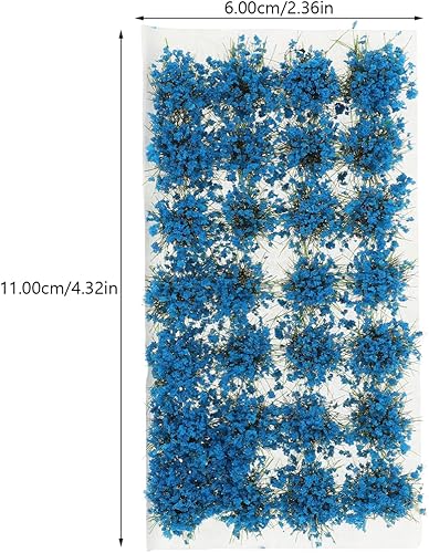 Miniatura 7 de Tofficu Racimo de flores artificiales, grupos de vegetación, mechones de hierba, modelo de escenario estático en miniatura, diseño de paisaje de