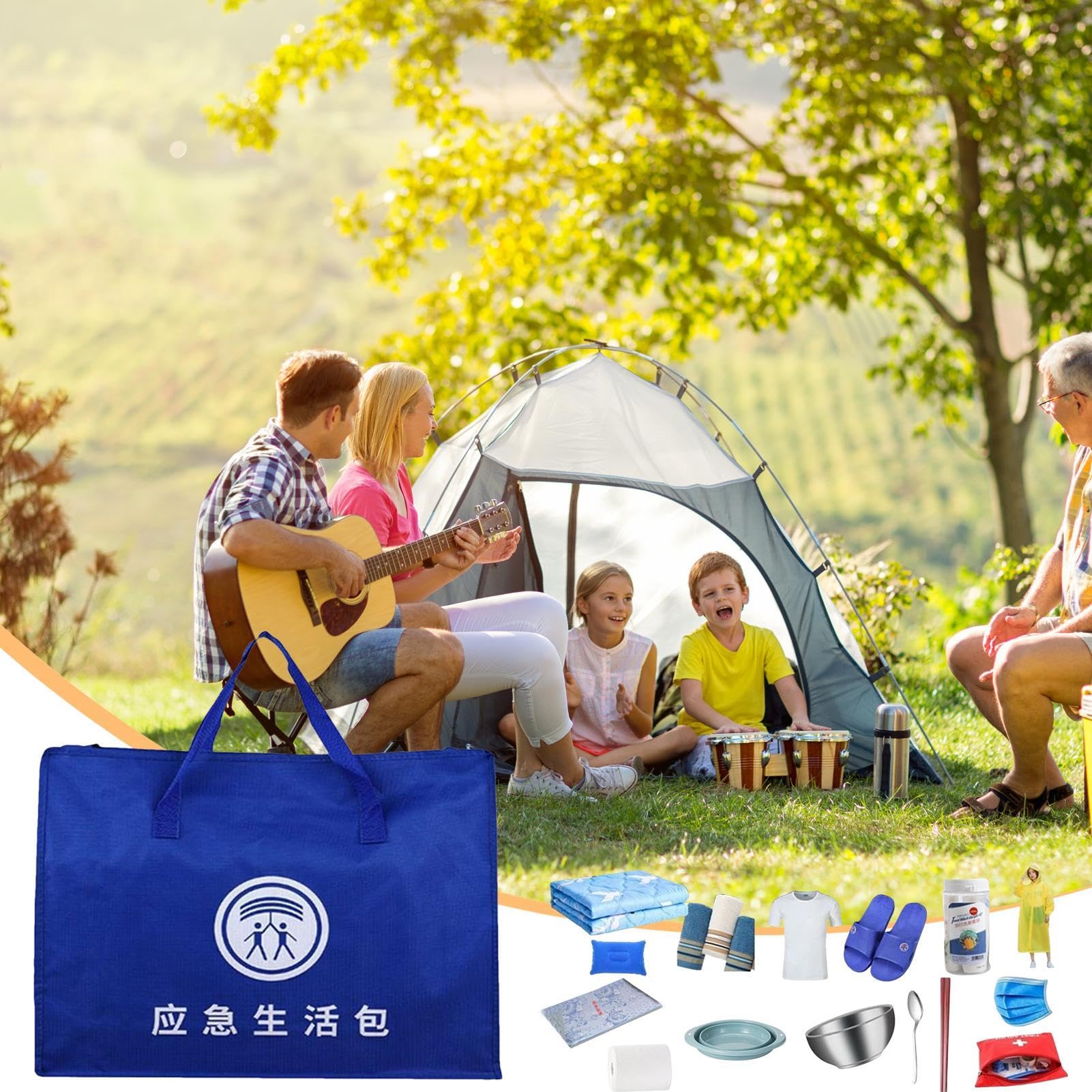 Kit de Survie en Camping, kit d'équipement de Survie Kit de Survie