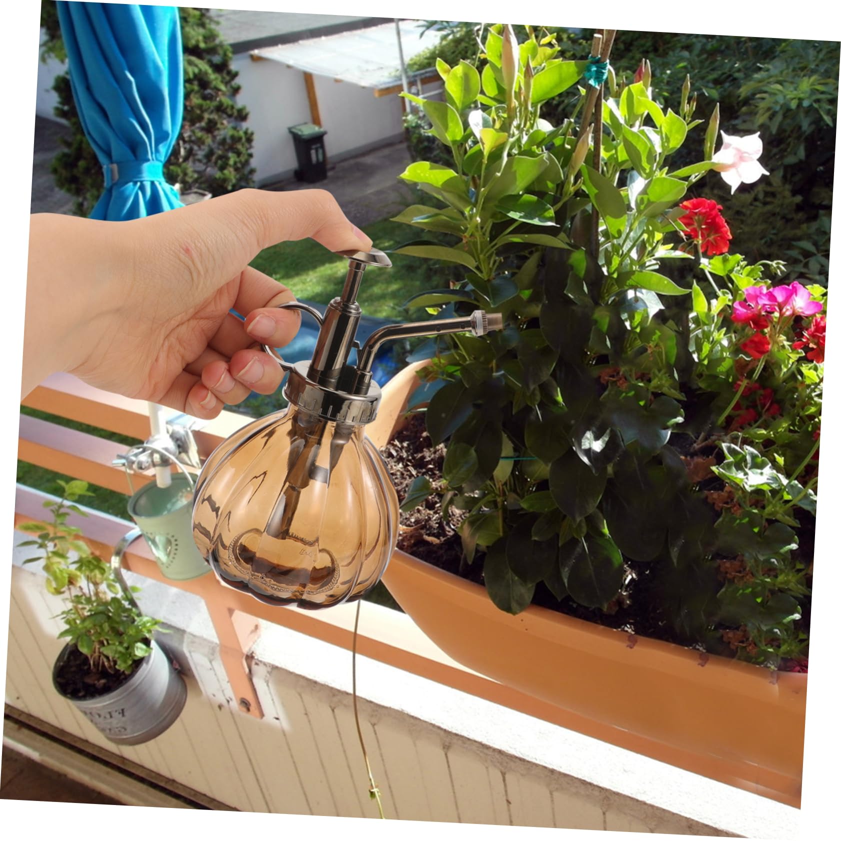 GALPADA Halloween Pumpkin Water Mister Spray Bottle for Plants Ergonomic Design for Succulents Bonsai Multi Purpose Watering Can Use Vintage Finish