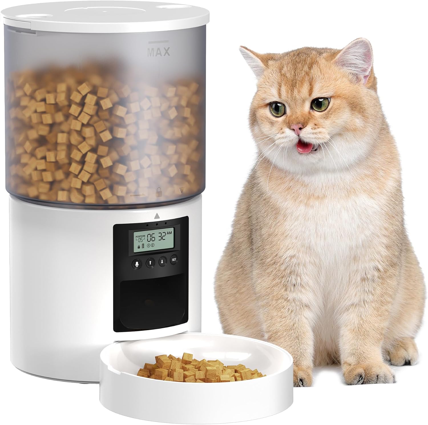 Cat Feeder White-4L Cat Feeder White-4L