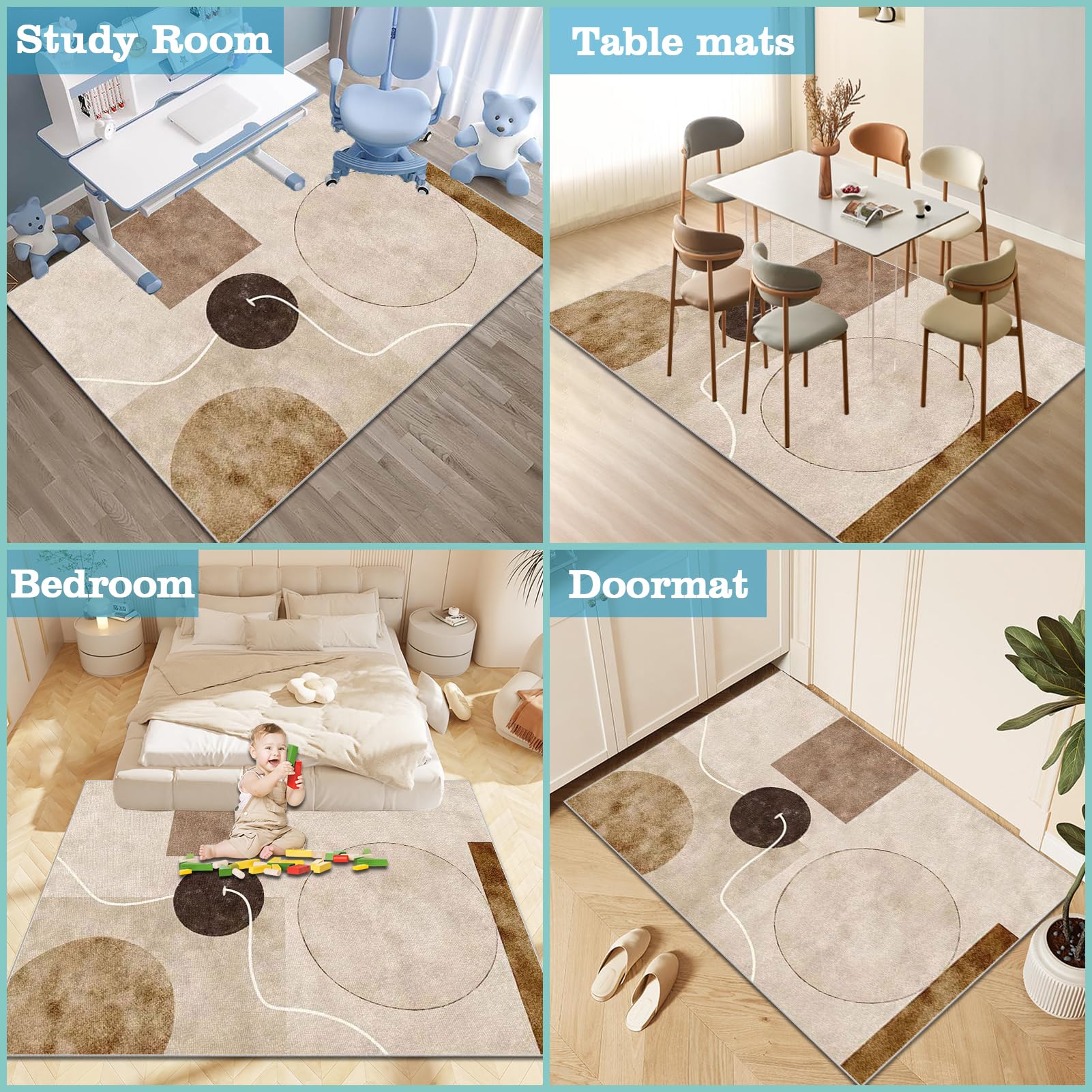 Tappeto Sedia Ufficio Tappeto Sotto Sedia Rotelle Tappeto Sedia Gaming Antiscivolo Antigraffio Tappeto Gaming Pavimento Per Pavimenti in Legno Duro Tappetini Per Sedie Multisuperficie 200 x 280 cm