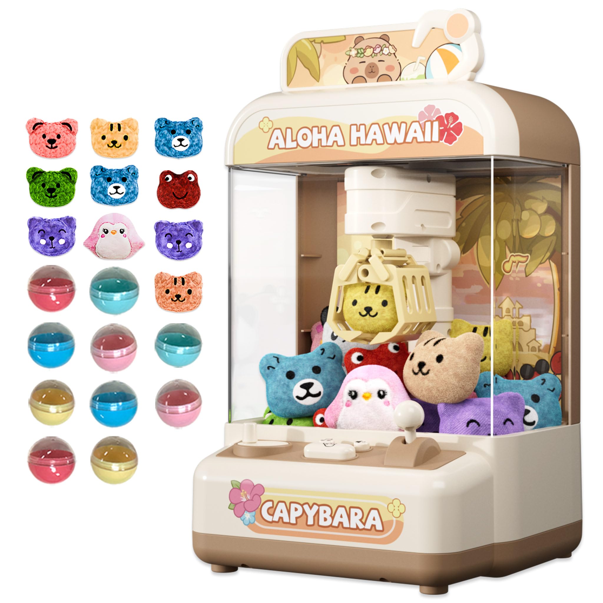 Amazon.com: Joyfox Capybara Mini Claw Machine for Kids, Battery