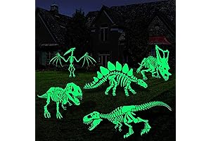 Halloween Glow-in-the-Dark Luminous Dinosaur Yard Decoration 5-Pack