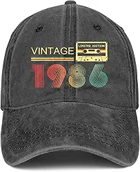 40º aniversário presentes mulheres homens 1984 chapéus vintage 1984 boné de beisebol 40º aniversário presentes para 40 anos mulheres homens