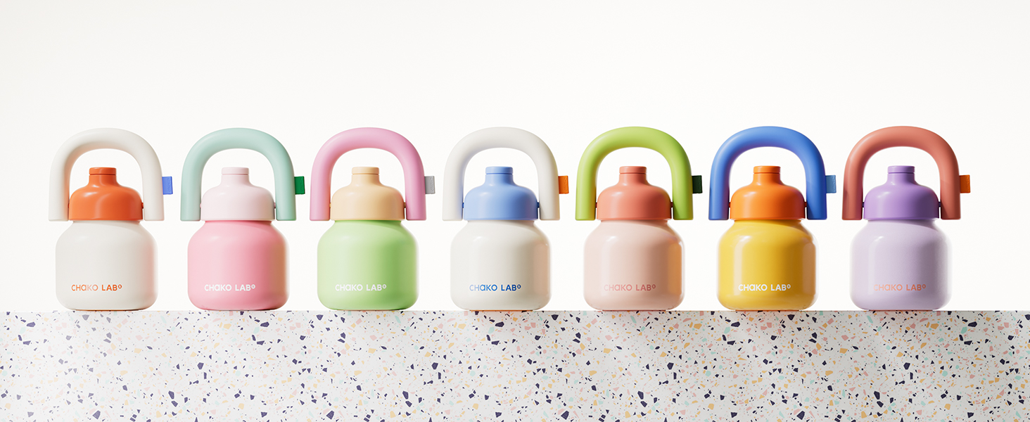 Amazon.com | CHAKO LAB Water Bottle with Straw and Carry