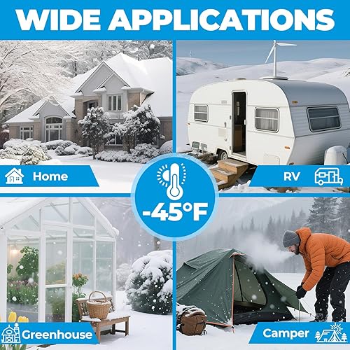 Miniatura 5 de Manguera de agua calentada de 50 pies para caravana, manguera de agua anticongelante para jardín con termostato de ahorro de energía, accesorios de