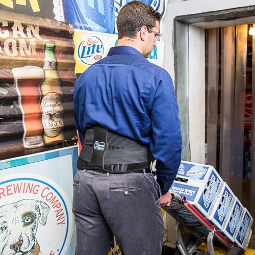 Miniatura 4 de ComfyMed Premium Quality Back Brace CM-102M with Removable Lumbar Pad for Lower Back Pain Relief (REG 26"-37" Belly)