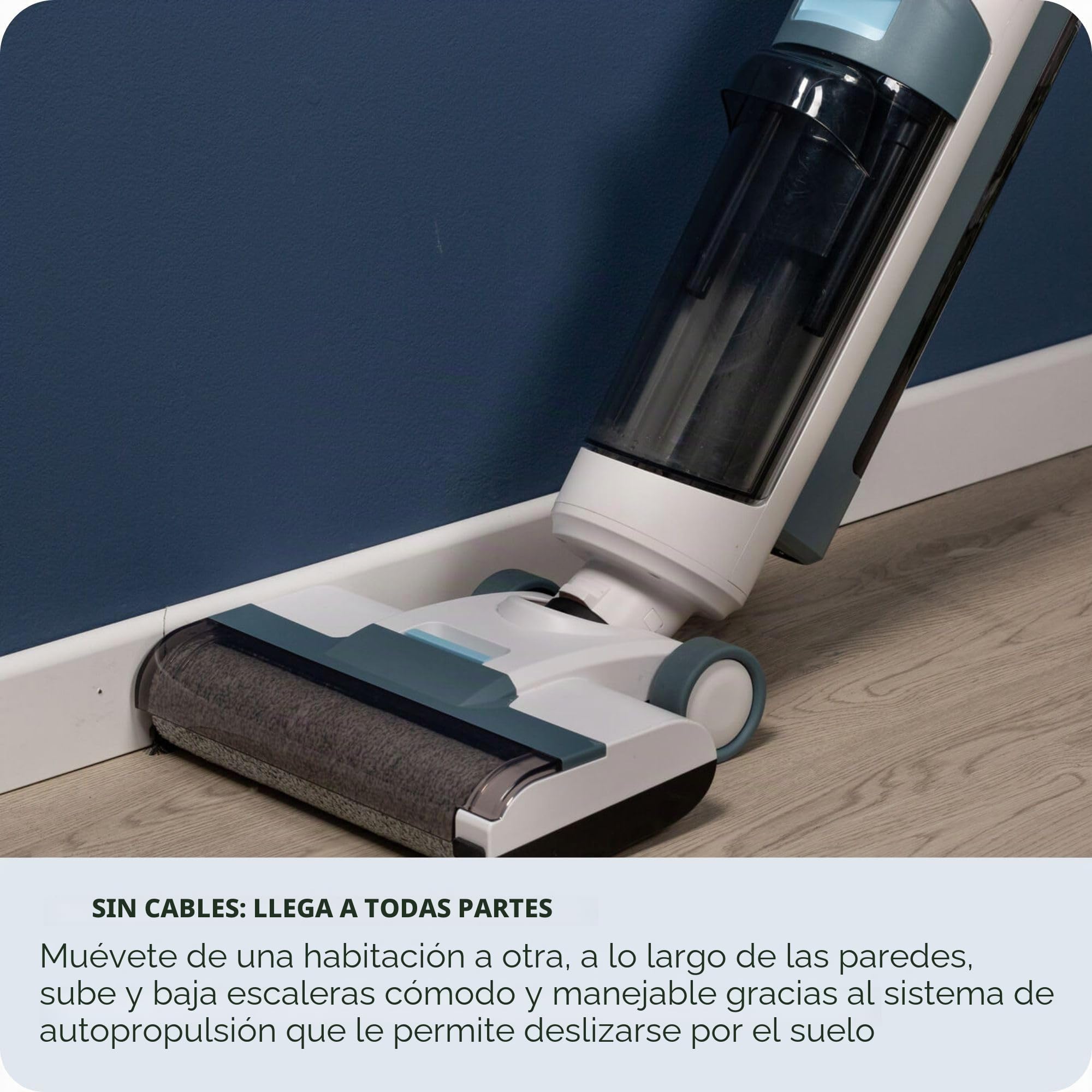 Ariete 2483 Aqua Force Wash & Vacuum, Aspiradora Inteligente, Lavavajillas inalámbrica, Inalámbrico, Succión y Lava, Cerdas de Animales, Venta líquida y Seca, Capacidad 700ml, Accesorios incluidos