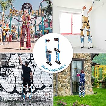 Amazon.co.jp: Yescom 竹馬 乾式壁竹馬 スティルト 16-24インチ