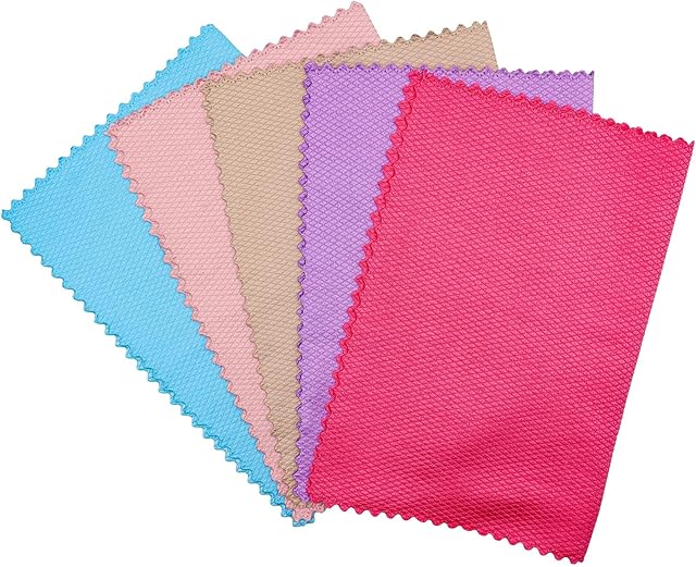 Nanoscale Cloth, Easy Clean Cloth Nanoscale Lint Free Fish Scale Microfiber Streak Free Miracle Cleaning Polishing Easycleanco Kitchen Cloth For Home 5 PCS 40*30cm