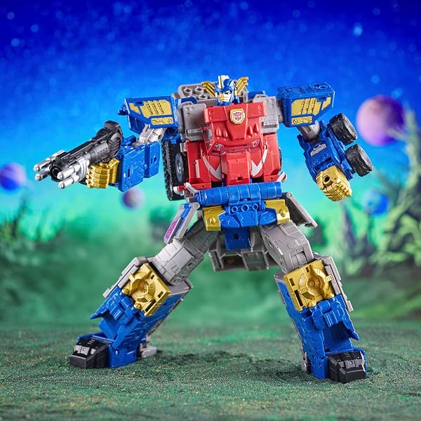 Transformers Generations Legacy Evolution, Figurine Armada Universe Optimus Prime Classe Commandant de 19 cm, pour Filles et garçons, à partir de 8 Ans - 4