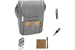 Premium 7-in-1 Insulated Wine Backpack Carrier Tote