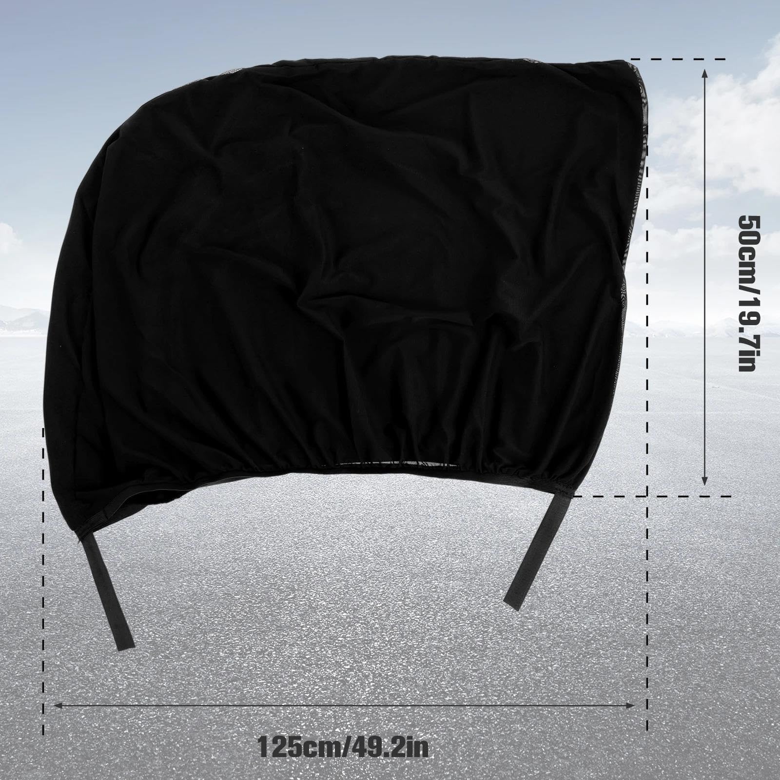 Auto Protección Ventana 2 Cortinas Elásticas Para Ventana De Coche Parasol Transpirable Para Ventana Delantera Y Trasera Protección Solar(2pcs Front Window)