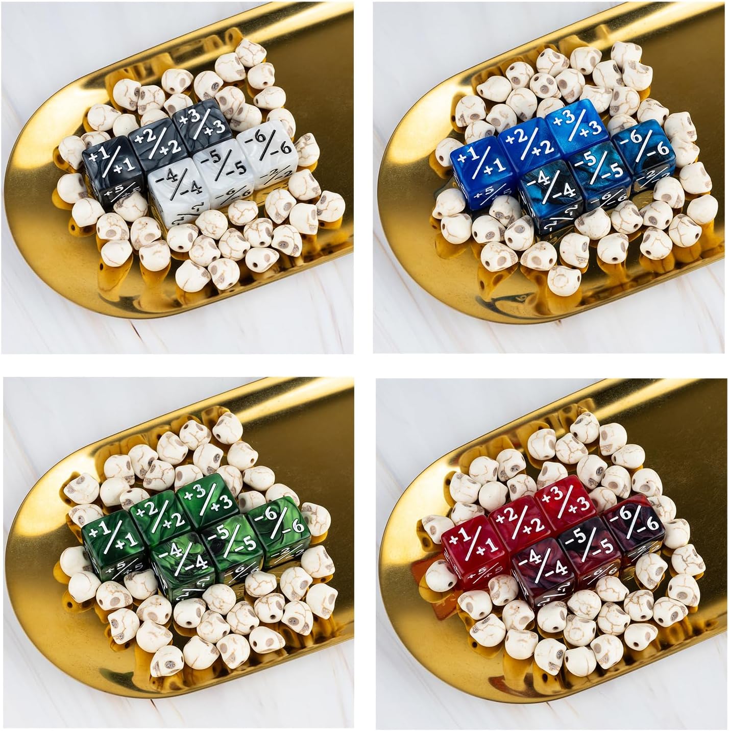 51 Pieces MTG Counter Dice Plus 1 Life Counters +1/+1 Tokens 6 Sided Dice Set for MTG, TCG, Magic Cards Gaming Accessories